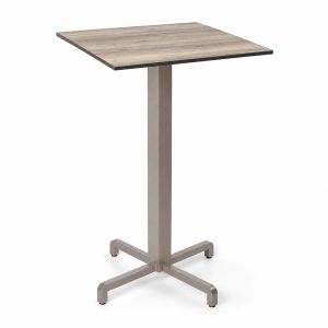 Nardi Fiore High Bar Table Base with Legno HPL Top - Complete Outdoor Bar Table