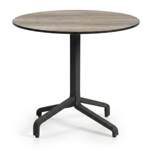 Nardi Frasca Maxi Table Base with Legno HPL Top - Complete Outdoor Table
