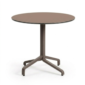 Nardi Frasca Maxi Table Base with Tobacco HPL Top - Complete Outdoor Table