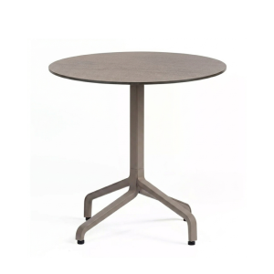 Nardi Frasca Mini Fix Table Base with Tortora HPL Top - Complete Outdoor Table