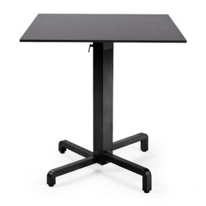 Nardi Ibisco Folding Table Base with Anthracite HPL Top - Complete Outdoor Table