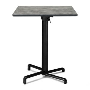 Nardi Scudo Folding Table Base with Cement HPL Top - Complete Outdoor Table