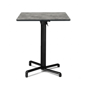Nardi Scudo Folding Table Base with Cement HPL Top - Complete Outdoor Table