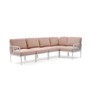 Nardi Komodo 5 Piece Outdoor Modular Corner Lounge Set