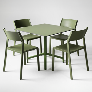 Nardi Frasca Maxi Fix Table with Trill Armchair - 5 Piece Outdoor Dining Setting