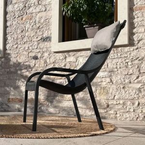 Nardi Net Outdoor Lounge Chair with Headrest Cushion