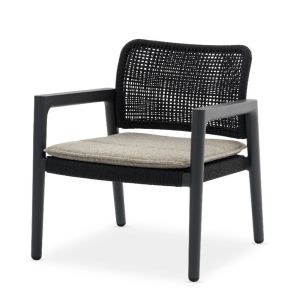 Pebl Tolo Aluminium Outdoor Lounge Chair with Seat Cushion