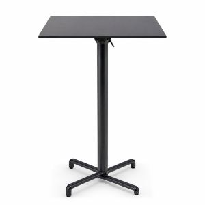 Nardi Scudo High Bar Folding Table Base with Anthracite HPL Top - Complete Outdoor Bar Table
