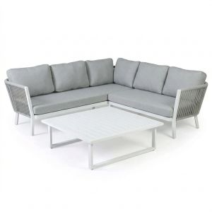 Sofia 3 Piece Outdoor Rope Corner Lounge Setting