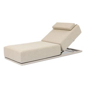 Tropea Single Outdoor Aluminium Upholstered Sun Lounger