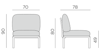 Nardi Komodo Middle dimensions