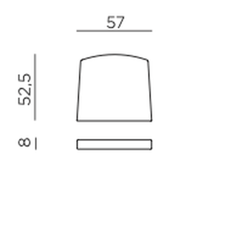 Nardi seat cushion dimensions