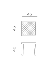 Nardi Rodi side table dimensions