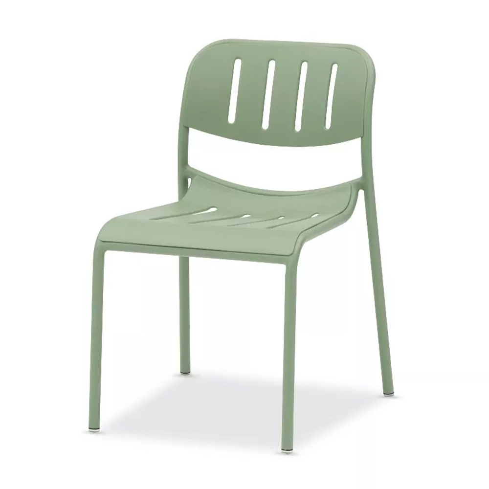 Pebl Sunset outdoor side chair in powder coated aluminium