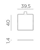 Nardi seat cushion dimensions