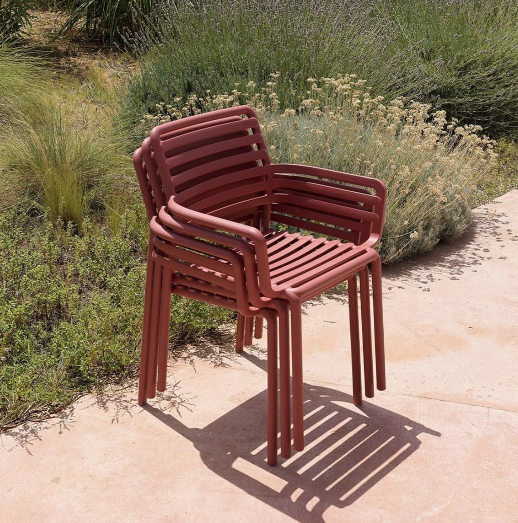 Outdoor plastic seating outlet