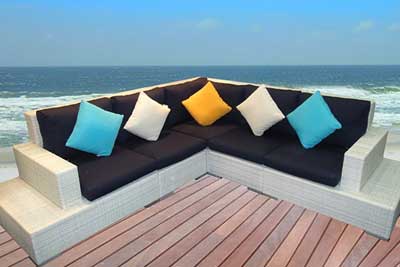 Linz 6 Piece Outdoor Modular Lounge Setting