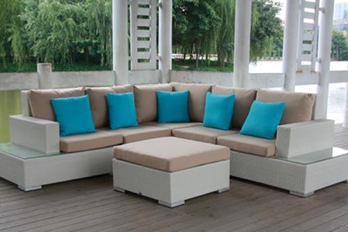 Linz 6 Piece Outdoor Modular Lounge Setting