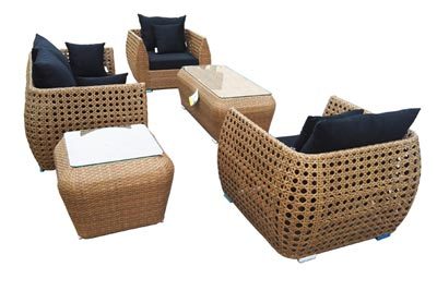 Verona 5 Piece Outdoor Wicker Lounge Setting