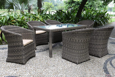 Kahlua Dining Set 7pc Cocoa Kahlua Dining Set 7pc Cocoa