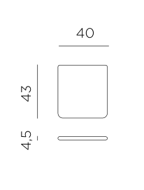 Nardi seat cushion dimensions