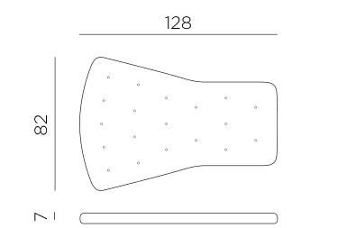 Nardi Folio comfort cushion dimensions