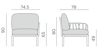 Nardi Komodo End dimensions