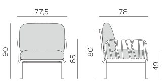 Nardi Komodo Single dimensions