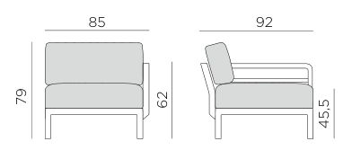 Nardi Maximo End Element dimensions