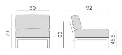 Nardi Maximo Middle Element dimensions