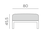 Nardi Maximo Pouf dimensions