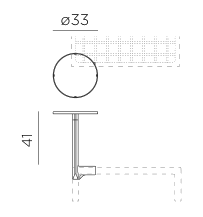 Nardi Maximo 33cm Round Side Table dimensions