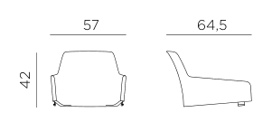 Nardi Net Relax chair shell dimensions