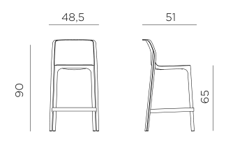 Nardi Net Stool Mini dimensions