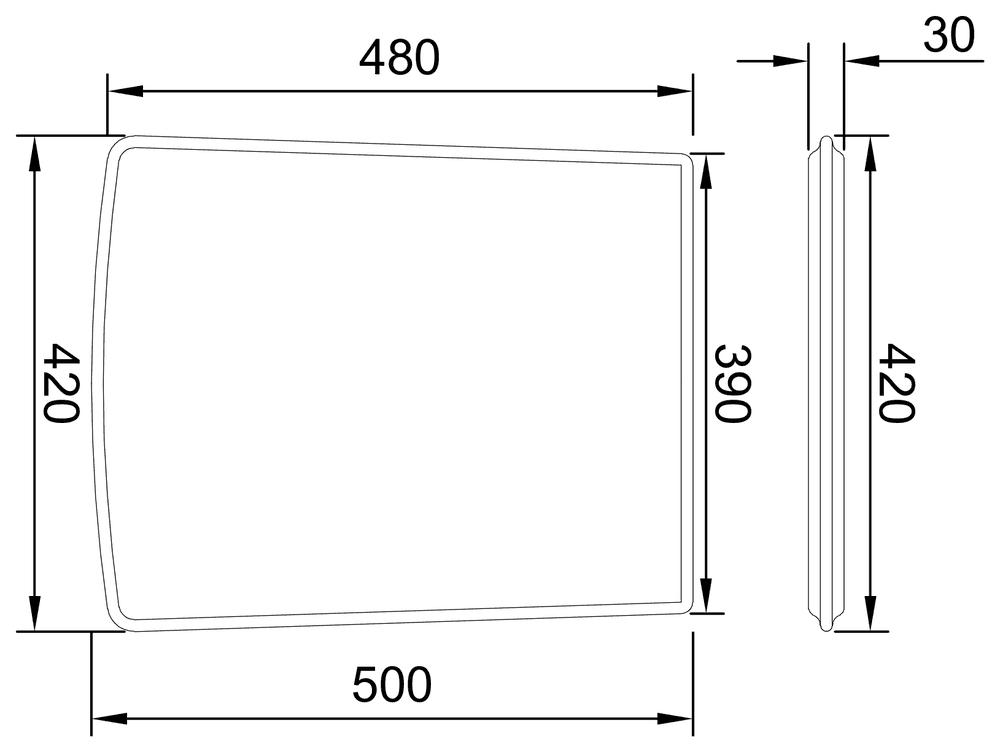 Tolo dining chair seat cushion dimensions