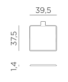 Nardi Trill cushion dimensions
