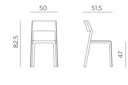 Nardi Trill Bistrot dimensions